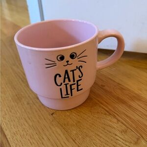 Happy Cat Signature Cup Mug Stoneware “CAT’s Life’